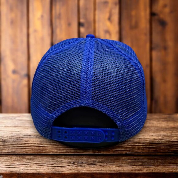 New York Mets Mens Trucker Hat Blue Snapback Adjustable Snapback Baseball Cap - Picture 2 of 4